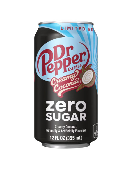Dr Pepper - Creamy Coconut Zero Sugar, bibita al cocco | My American Market