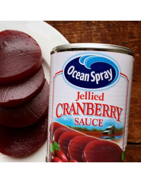 Ocean Spray - Jellied Cranberry Sauce, salsa de arándanos rojos en gelatina | My American Market