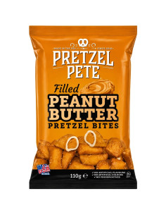 Pretzel Pete - Pretzel Bites Filled Peanut Butter, pretzels rellenos de crema de cacahuete | My American Market