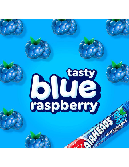 Airheads - Blue Raspberry (barretta da masticare al lampone blu) - My American Market