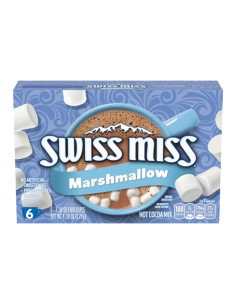 Swiss Miss - Hot Cocoa Mix with Marshmallows, chocolate caliente con mini nubes | My American Market