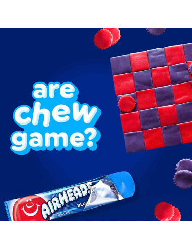Airheads Blue Raspberry Taffy Candy - My American Market