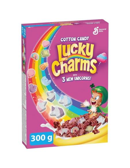 Lucky Charms - Cotton Candy, céréales goût barbe à papa | My American Market