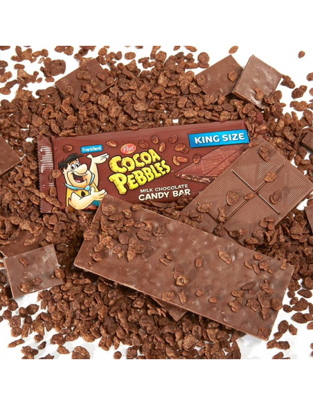 Frankford - Cocoa Pebbles Milk Chocolate Candy Bar King Size, chocolat au lait | My American Market