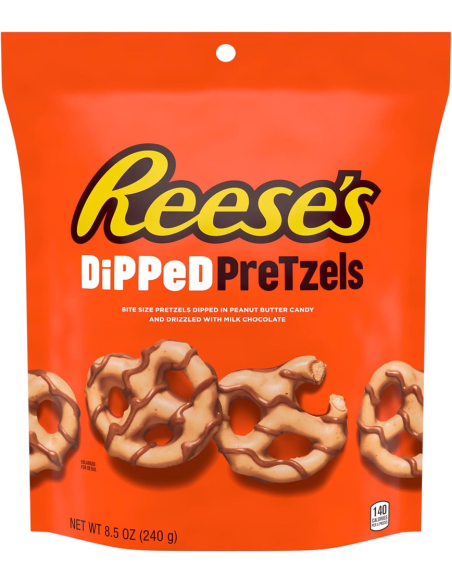 Reese's Dipped Pretzels, pretzel arachidi e cioccolato | My American Market