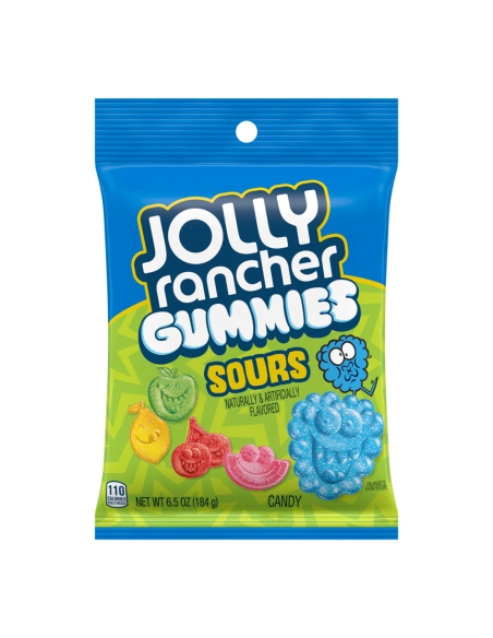 Jolly Rancher Gummies Sours, bonbons gélifiés acidulés | My American Market