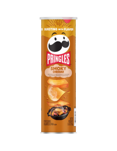 Pringles Smoky Cheddar, patatas sabor cheddar ahumado | My American Market