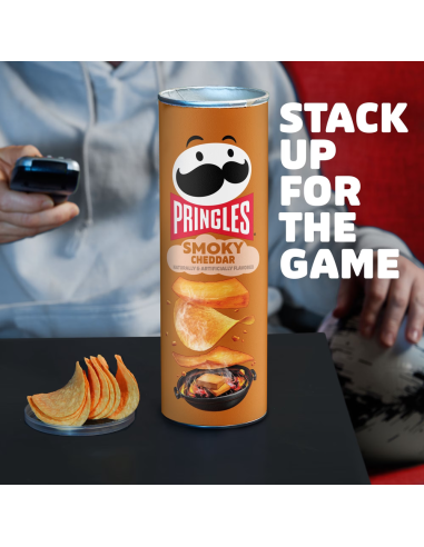 Pringles Smoky Cheddar, patatine gusto cheddar affumicato | My American Market
