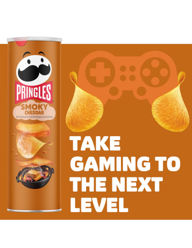 Pringles Smoky Cheddar, chips goût cheddar fumé | My American Market