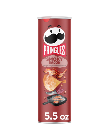 Pringles Smoky Bacon, patatine gusto bacon affumicato | My American Market