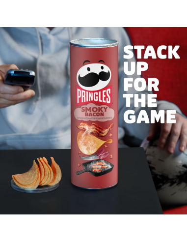 Pringles Smoky Bacon, patatas sabor bacon ahumado | My American Market