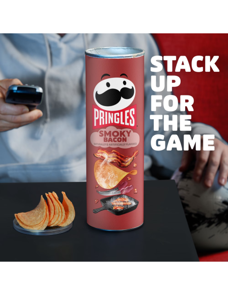 Pringles Smoky Bacon, patatine gusto bacon affumicato | My American Market