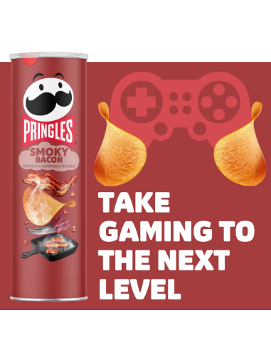 Pringles Smoky Bacon, patatas sabor bacon ahumado | My American Market