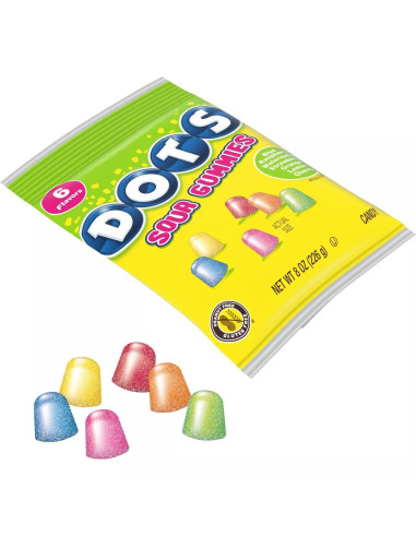 Tootsie Dots Sour Gummies, gominolas ácidas | My American Market