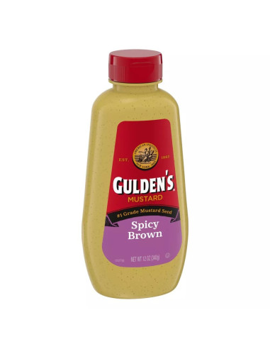 Gulden's Spicy Brown Mustard, mostaza oscura especiada | My American Market