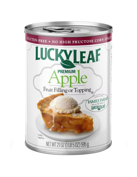 Lucky Leaf Premium Apple Fruit Filling, relleno de manzana | My American Market