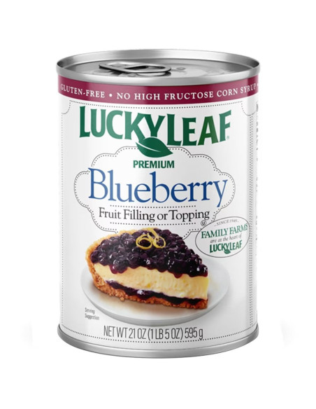 Lucky Leaf Premium Blueberry Fruit Filling, relleno de arándanos | My American Market