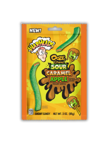 Warheads Ooze Chewz Sour Caramel Apple, pomme verte caramel | My American Market