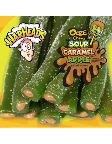 Warheads Ooze Chewz Sour Caramel Apple, pomme verte caramel | My American Market