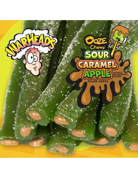 Warheads Ooze Chewz Sour Caramel Apple, mela verde e caramello | My American Market