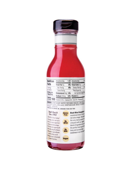 Briannas Blush Wine Vinaigrette, vinagreta rosada al vino tinto | My American Market