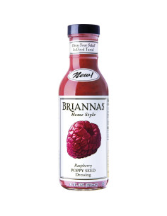 Briannas Raspberry Poppy Seed Dressing, sauce framboise pavot | My American Market