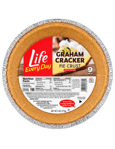 Life Every Day Graham Cracker Pie Crust, fond de tarte biscuit graham | My American Market