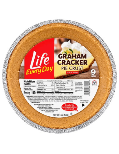Life Every Day - Graham Cracker Pie Crust (base per torta al biscotto graham) - My American Market