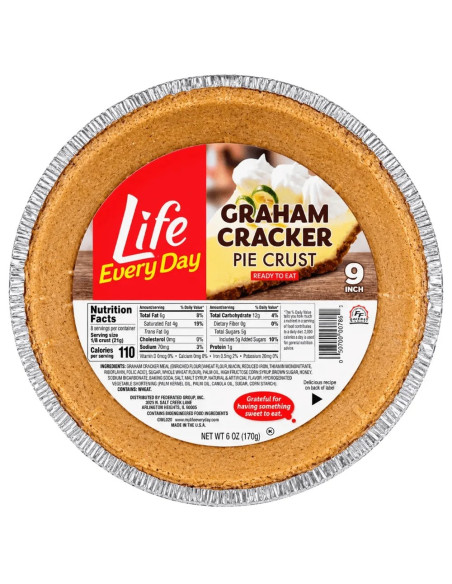 Life Every Day Graham Cracker Pie Crust | My American Market