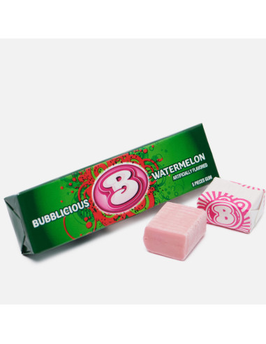 Bubblicious - Watermelon (chewing-gum pastèque) - My American Market