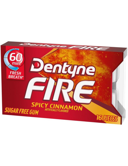 Dentyne Fire Chewing Gum Alla Cannella Piccante - My American Market