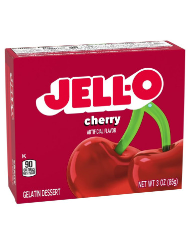 Jell-O - Cherry (gelée dessert goût cerise) - My American Market
