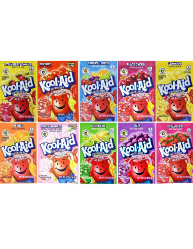 Kool-Aid Bevanda In Polvere Gusto Ciliegia Senza Zucchero - My American Market