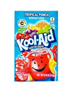 Kool-Aid Bevanda In Polvere Gusto Frutti Tropicali Senza Zucchero - My American Market