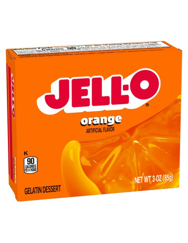 Jell-O - Orange (gelée dessert à l'orange) - My American Market