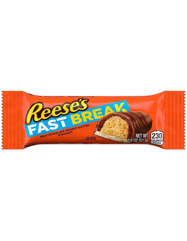 Reese's - Fast Break (barre cacahuète, nougat et chocolat) - My American Market