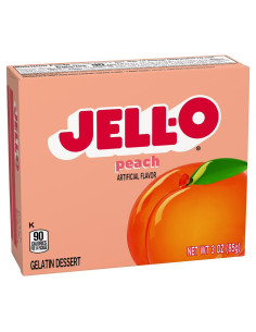 Jell-O - Peach (gelée dessert à la pêche) - My American Market