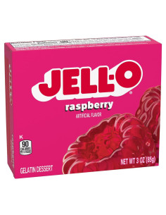 Jell-O  Raspberry - Gelatina Al Lampone - My American Market