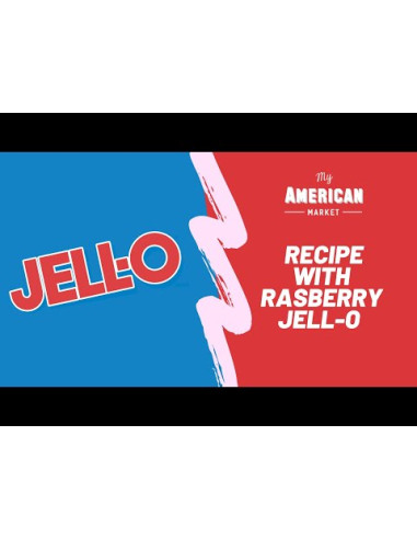 Jell-O  Raspberry - Gelatina Al Lampone - My American Market