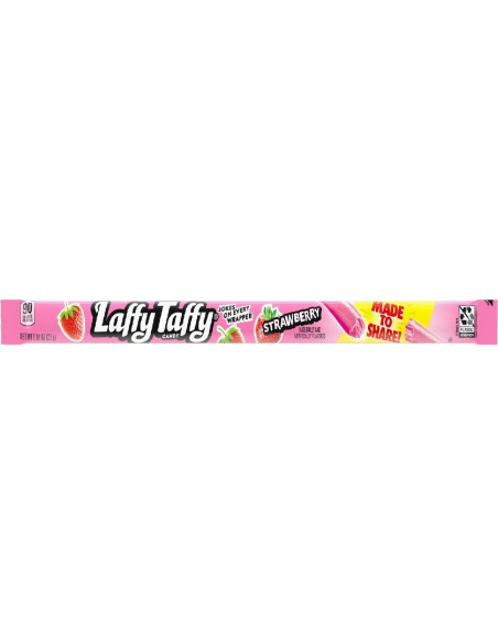 Wonka Laffy Taffy Rope Strawberry - Fresa - My American Market