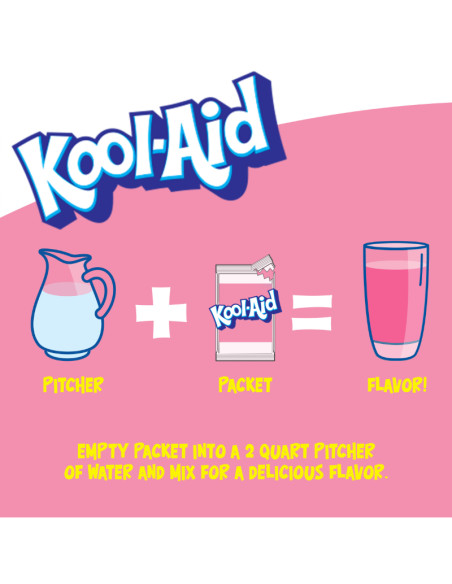 Kool-Aid Bevanda In Polvere Gusto Limonata Rosa Senza Zucchero - My American Market