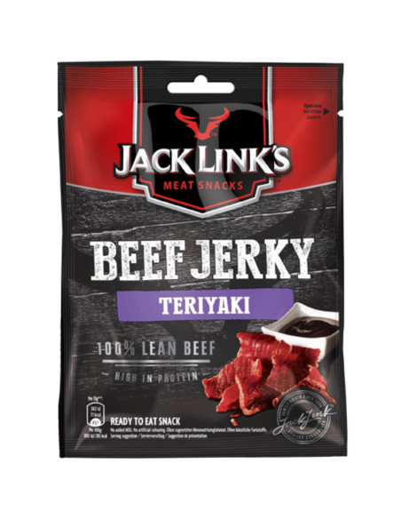 Jack Link'S Beef Jerky Carne Secca Teriyaki (Grande) - My American Market