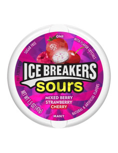 Ice Breakers Sours Caramelos Acicdulados Frutos Rojos - My American Market