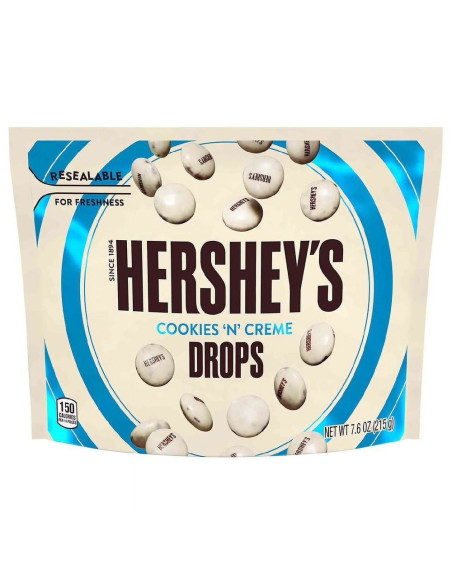 Hershey'S Gocce Cookies 'N' Creme Cioccolato Bianco E Oreo - Formato Grande - My American Market