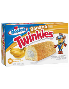 Hostess Twinkies Merendine Alla Banana - Confezione Da 10 - My American Market