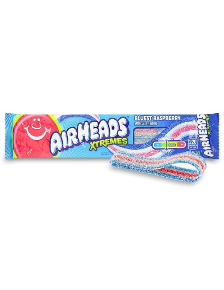 Airheads Xtremes Sour Belts Bluest Raspberry - My American Market