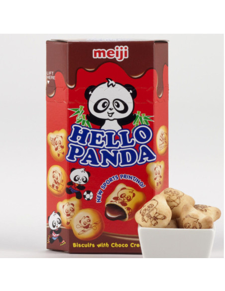 Meiji Hello Panda Bite Size Biscottini Al Cioccolato - My American Market