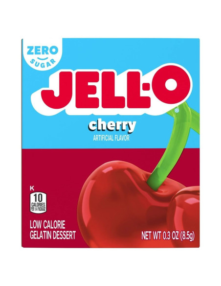 Jello Gelatina De Cereza Sin Azúcar - My American Market
