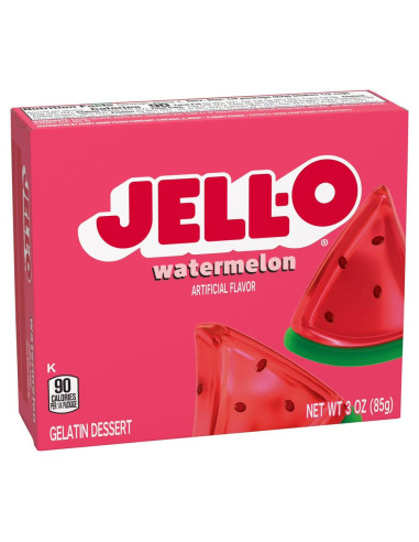 Jell-O - Watermelon (gelée dessert à la pastèque) - My American Market