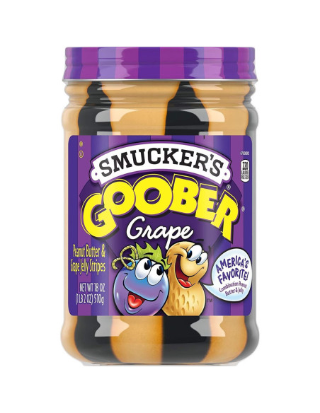 Smucker's - Beurre De Cacahuète Et Confiture De Raisin - My American Market